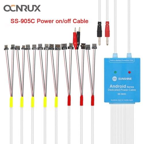 Sunshine SS-905C SS-905A Power Supply Cable Android One Button Boot Control line for iPhone 5S-11 Pro Max HUAWEI Samsung Android
