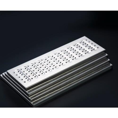 201 / 304 stainless steel quick drainage sewer cover plate anti slip and thickened grate trench cover plate