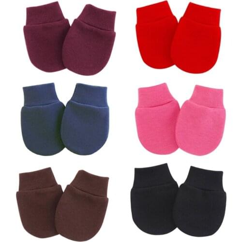 3 Pair/set Baby Cotton Mitten Newborn Anti-eat Hand Anti-Grab Face Protect Glove Baby Mitten