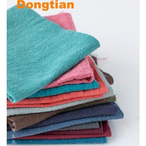 5pcs/pack 27*27cm/piece Good Quality Solid Color Ramie Fabric Sashiko Fabric Collection Embroidery Fabric Patchwork Fabric