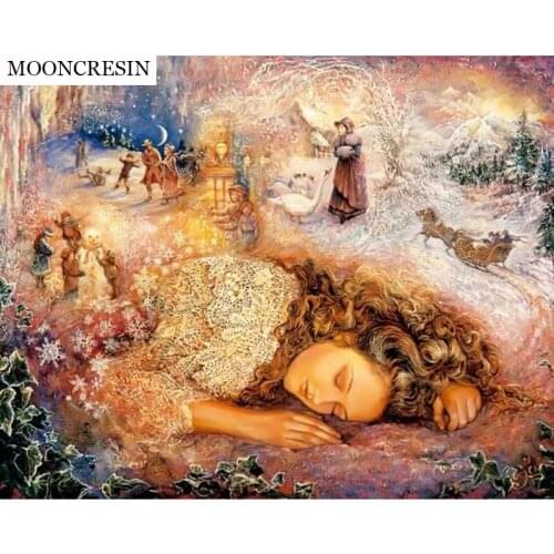 5D Diamond Painting Scenery Cross Stitch Diy Diamond Embroidery Square Mosaic Picture Rhinestone Christmas Decorations For Home