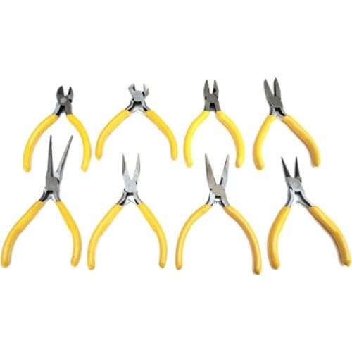 8 Piece Pliers Set DIY Pliers Repair Tool Set Flat Jaws Round Curve Corner Nose Cutter Carbon Steel Jewelry Pliers