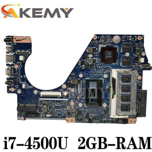 Akemy For ASUS UX302LG Laotop Mainboard UX302L UX302LG UX302 Motherboard with I7-4500 CPU 2G RAM