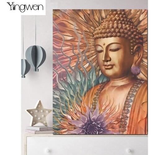 Buddha Portrait Full Diamond Embroidery 5D DIY Diamond Painting Accessories Mosaic Religion Cross Stitch Kits Art Home Decor