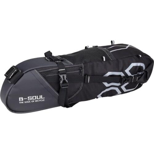 12L Bike Riding Luggage Bag Large Capacity Bicycle Saddle Tail Seat Waterproof Storage Bags Cycling Rear Packing Panniers