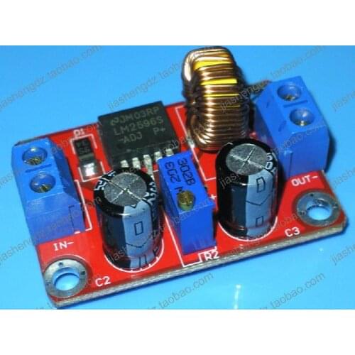 Free Shipping! LM2596S-ADJ terminals Adjustable DC-DC step-down switching power supply module