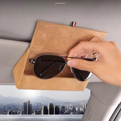 Suitable for Tesla Model 3 car sun visor glasses case clip storage model Y tesla Y interior modification