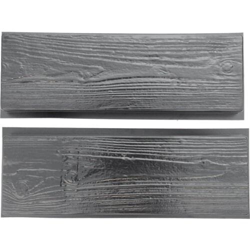 2020 New Imitation Wood Grain DIY Path Maker Paving Cement Brick Mold Stepping Pavement Road Concrete Mould