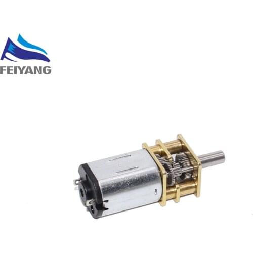 GA12-N20 DC 6V 100RPM Gear Motor Speed Reduction Gear DC Motor Electric Gear Box with Gearwheel for RC Robot DIY Engine Camera