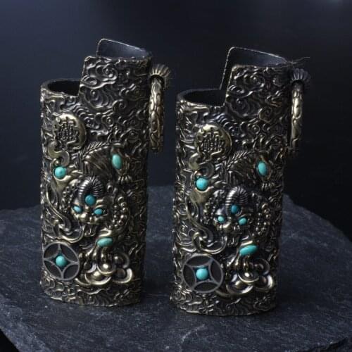 Gucopper For The VIC Movement J5 Model PI xiu Hubei Pine Rotary Color Change One-Time Lighter Sleeve