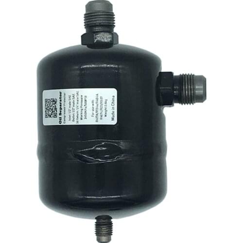 Oil separator with capillary throttle is special design for small hermetic compressor freezers to return oil successfully