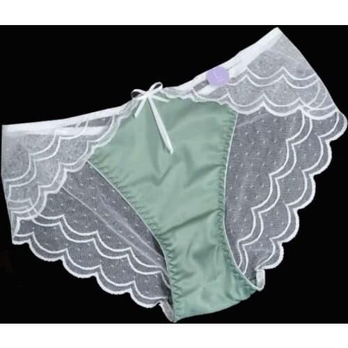 Fashion Sexy Lace Panties Women Underwear Panty Lingerie Breathable Hollow Out Briefs Low-Rise Panties