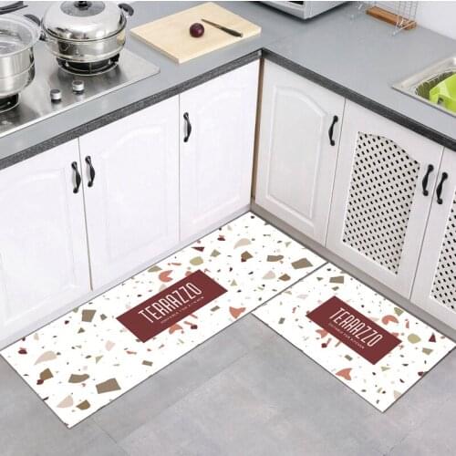 Nordic Style Washable Non-Slip Kitchen Mat Bathroom Entrance Doormat Bedroom Living Room Bedside Area Rug Home Decoration Carpet