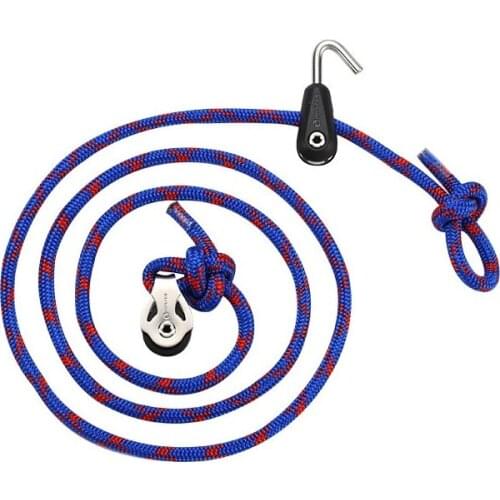 Marine Boat Yacht Sailboat Dinghy 16mm 5/8 Inch Halyard Set(S) for Silver Mast Small Boat Block Master OS-0004F