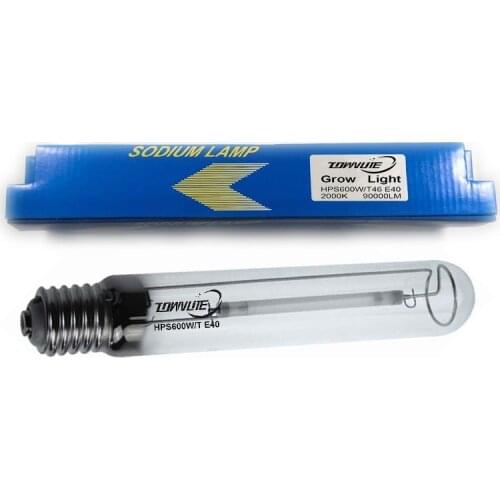 Factory direct sells 600w HPS grow Light sodium lamp Greenhous Lighting 600W 220V 90000Lumens High Pressure Sodium Grow Bulbs