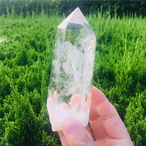 Natural quartz crystal point feng shui chakra transparent crystal wand and healing crystals stones wholesale