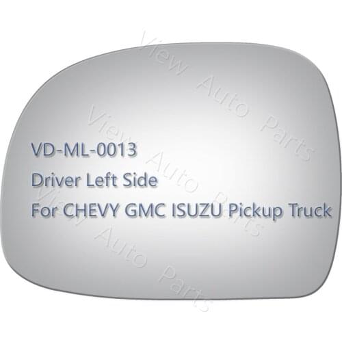 New Mirror Glass for CHEVY GMC ISUZU Pickup Truck Driver Left Side