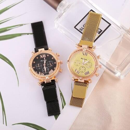 New light luxury niche ladies watch simple temperament female watch student ins style quartz watch Milan magnet watch