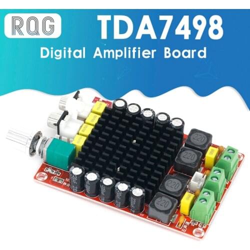 TDA7498 Class-D High power Digital amplifier board 2x 100w amplifiers amplificador audio DC 12V 24V