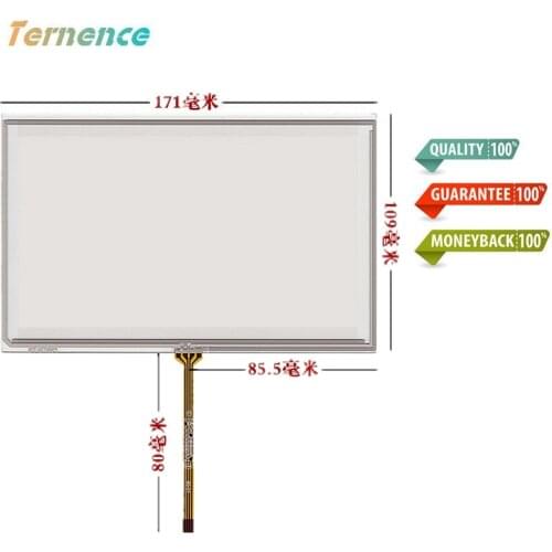 Skylarpu 7.4''inch 4 wire touch screen handwritten 171mm*109mm Car touch screen Original car screen Touch panel Glass Digitizer