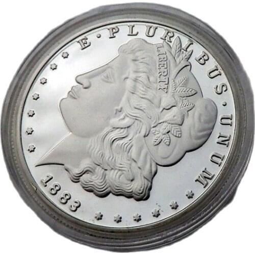 United States 1878 Morgan One Dollar 8 Tail Feathers Cupronickel Plated Silver Copy Coins/High Quality