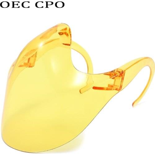 OEC CPO Unisex Colorful Faceshield Glasses Women Men Protective Goggles Safety Waterproof Sunglasses Anti-spray Mask Eyeglasses