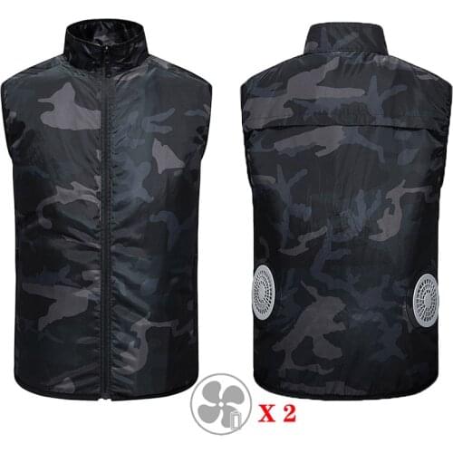 Sunscreen Jackets Breathable Waistcoat Vest USB Charging Cooling With Fan Coat Outdoor Air-conditioning Casual Clothing Top