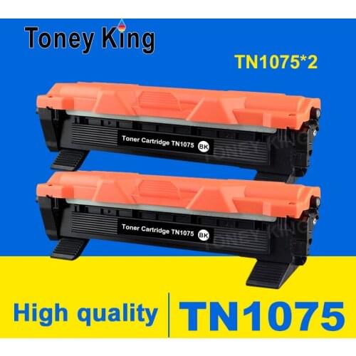 Toney King 2 PCS TN1075 Toner Cartridge Compatible for Brother HL-1110 1112 DCP-1510 1512R MFC-1810 1815 Printer
