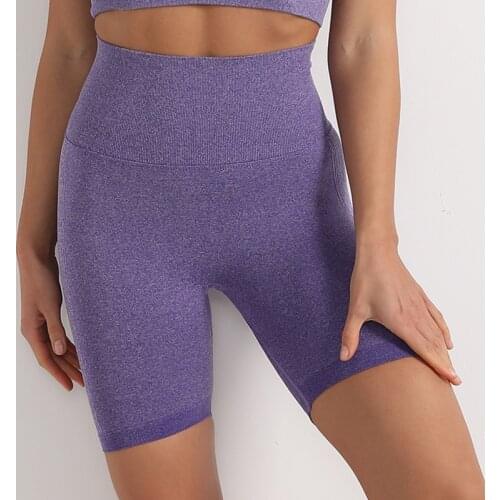 Women Fitness Running Pants Seamless Leggings Sport Girl Leggins New Elastic Five-point Seamless Leggings Push Up Leggins Sport