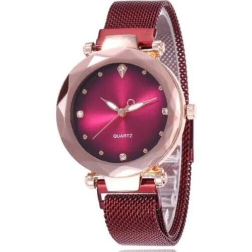 2019 New Women Watches Magnetic Watch Rose Gold Rhinestone Designer Ladies Watch Simple Dress Gfit Reloj Mujer Relogio Feminino