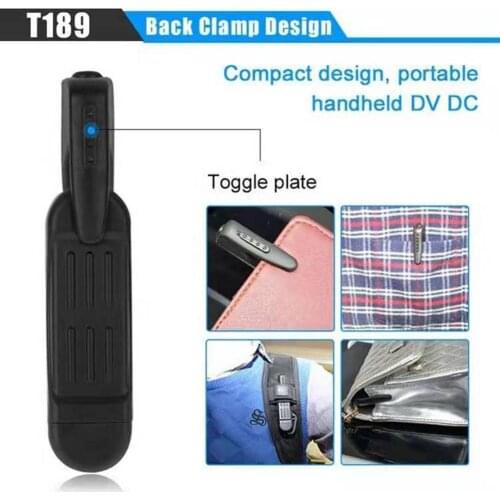 128GB T189 Mini Camera HD 1080P Camera Wearable Body Pen Camera Wireless Digital DVR Portable Small DV Camcorder Micro Camera