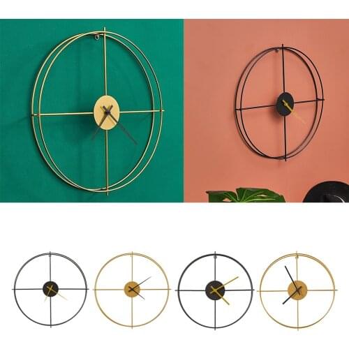 14"/20" Iron Wall Clock 3D Silent Indoor Watch Decorative ing Clock