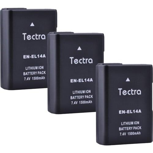 3PCS 1500mAh EN-EL14 EN EL14a Battery for Nikon P7200 P7700 D5500 D5600 D5300 D5200 D3200 D3400 D5100 D3500 D3100 enel14 Battery