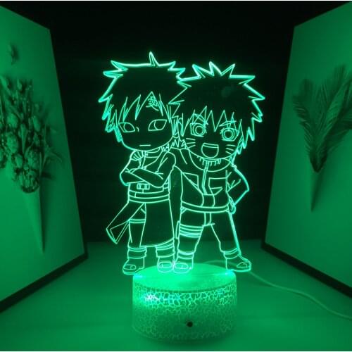 3D LED Night Light Cute Anime Figure for Birthday Gift Acrylic Light Child Bedroom Decoration Lamp Manga Room Table Lamp