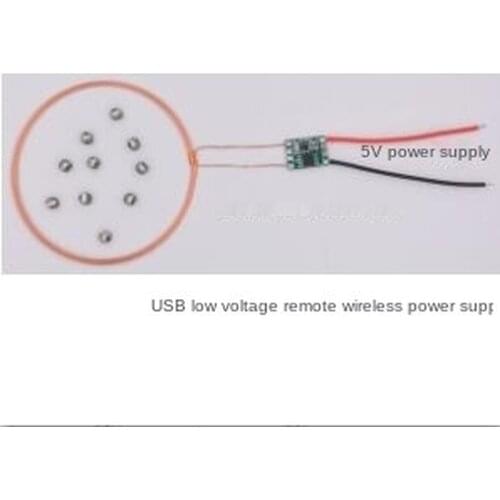 0~80mm Long-distance Wireless Power Supply Module Wireless Power Supply Lamp 5V Power Supply