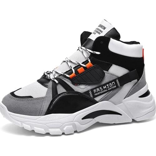 Brand Autumn Winter Sneakers for Men Warm Plush Casual Men High Top Shoes Comfy Chunky Sneakers Male Outdoor Snow Ankle Boots