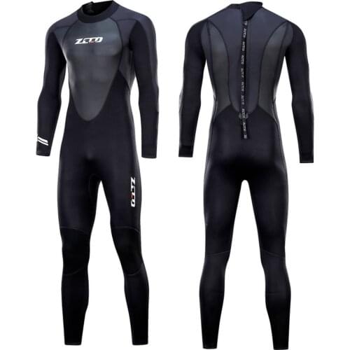 1Pcs Adults 3mm Full One-piece Wetsuit with Zipper Swim Long Sleeve Couple Wet Suit Neoprene Kayak Surf Swimming S-4XL