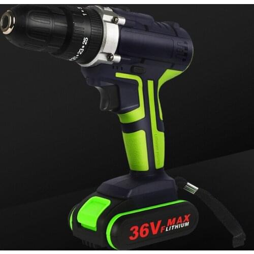 48VF 36VF Electric Drill Cordless Screwdriver Lithium Battery LED Light Mini DIY Wireless Power Driver 2-Speed Power Tools