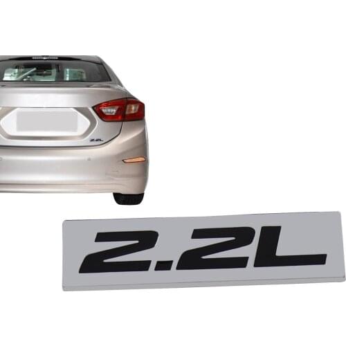 Chrome Black 2.2L 2.2 L for Engine Fender Trunk Lid Emblem Decal Badge Sticker