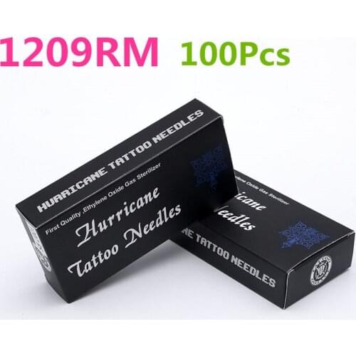Tattoo Needles 1209RM 100pcs/lot Disposable Sterilze Tatoo Needles 316 stainless steel sterile piercing needles
