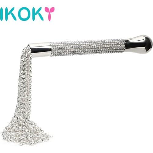 IKOKY Spanking Paddle Erotic Products Diamond Handle Sex Whip Adult Games Sex Toys for Couples