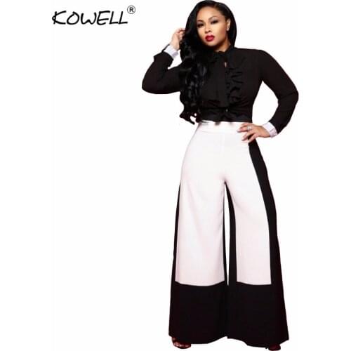KOWELL Women's Wide Trousers