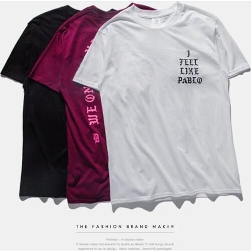 2020 Summer Mens T Shirts YZY STAGIONE 3 i Feel like Paul Tee Short Sleeve or Neck T-Shirt Kanye West Pablo tshirt Women