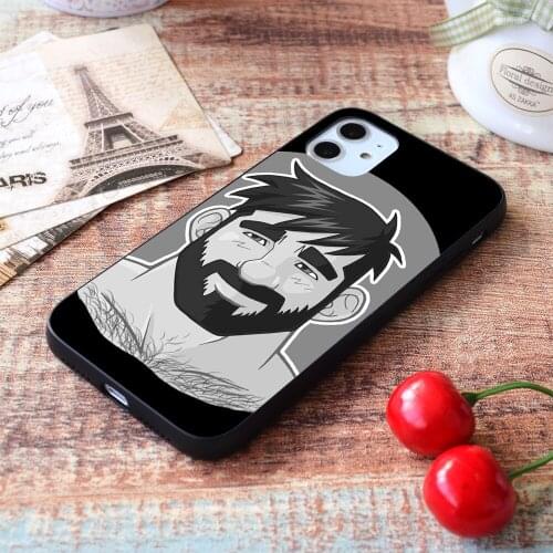 For iPhone ADAM LIKES HEAD soft TPU border Apple iPhone Case
