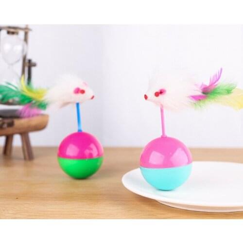 New Pop It Cat Toys Plush Toys Hamster Tumbler Tease The Cat Interactive Self Hi Puzzle Ball Cat Accessories Pet Products