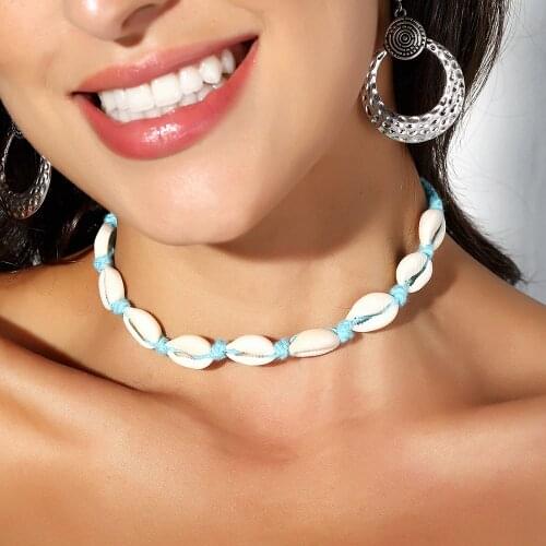 Handmade Crochet Shell Anklets 2020 For Women New Stone Shell Anklet Bohemian Bracelets On Leg Boho Necklace Foot Jewelry