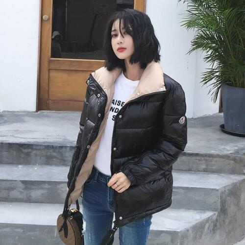 Clothes Polyester Long Zipper Skirt Full Flocking New Arrival 2018 Autumn And New Winter Woman Hair Hat Cotton Loose Coat