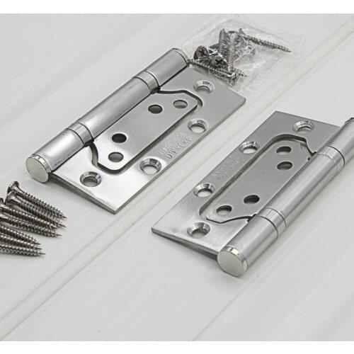 Mother and son hinge 4 inch 3mm thick non-slotting silent positive bearing wooden door loose leaf butterfly shape factory