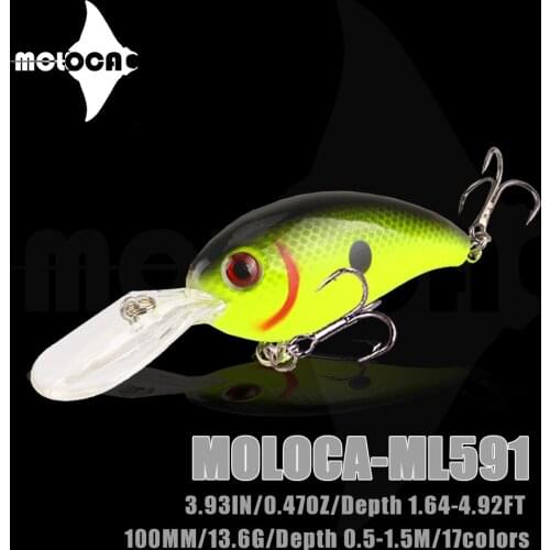 Fishing Lure Crankbait Floating 0.5-1.5m Weights 13.6g 100mm Accesorios De Pesca Leurre Brochet Fish Isca Artificial Equipment