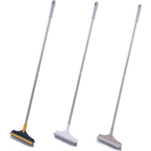 2 In 1 Long Handle Floor Scrub Brush Mop Wiper Bristle Window Magic Broom Floor Gap Mop Bathroom Tub Cleaning Dropshipping